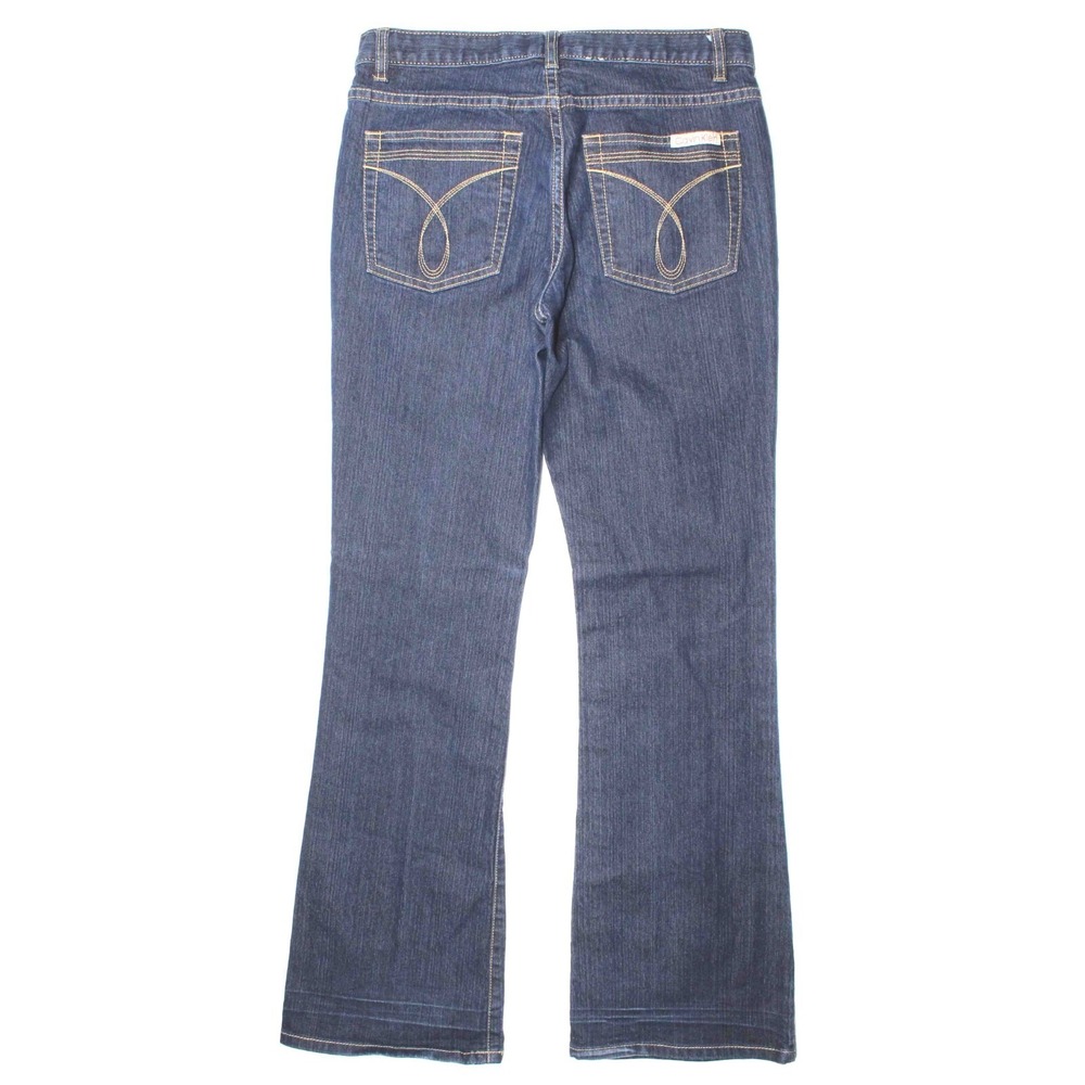 Calvin Klein Cotton Polyester Spandex Flare Jeans WG28A380 Womens Size 6 30 x 31 - Picture 4 of 8